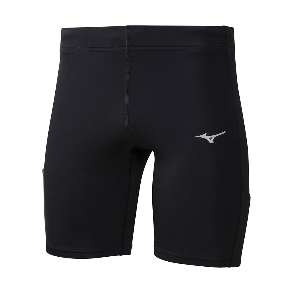 Leggings Mizuno Running Impulse Core Mid - Homem - Pretas - NLRIX1046